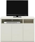 テレビ台 テレビボード 薄型 ハイタイプ 寝室 北欧 木製 おしゃれ TV台 90cm 収納 完成品 キャビネット AV収納 棚 上品 リビング 61178-61180 (ホワイト)