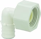 Viega 43244 PureFlow Zero Lead Poly Alloy PEX Crimp Lav Elbow with 3/4-Inch by 3/4-Inch Crimp x Lav 