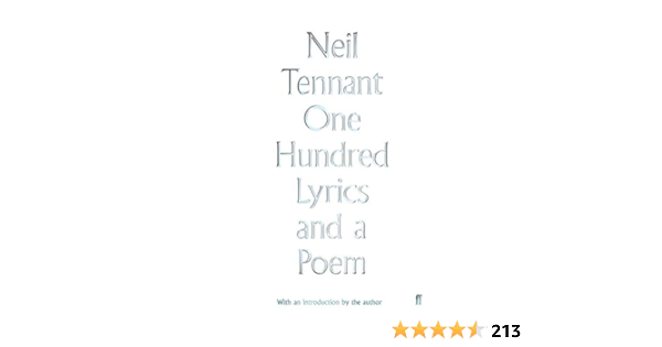 Amazon One Hundred Lyrics And A Poem 1979 16 Tennant Neil Popular