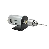 AUTOTOOLHOME DC 12-24V モーター 電気の ミニ ハンドドリル キット0.3-4mm JT0 ドリルチャック クランプツール 薄いウッド PCB 掘削孔の鋸に適して