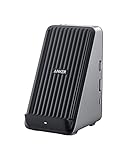 Anker 651 USB-C ドッキングステーション (8-in-1, Wireless Charging) 最大85W出力 USB PD対応 ワイヤレス充電器 Qi認証 複数画面出力 4K対応 HDMIポート ディスプレイポート iPhone 15 / 14 / 13 / 12 Galaxy S24 Pixel 9/ 8 / 7 各種対応