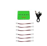6 in 1 最大 2.5A 電流入力 3.7V Lipo バッテリー 急速充電器 ドローン充電器用 JST/SM/2.0 ポート ケーブル付き (2.0 ケーブル付き充電器) (2.0ケーブル付き充電器)