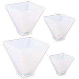 A'sTool レジン シリコンモールド ピラミッド 型 60mm 50mm 40mm 30mm 4個セット