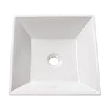 Avanity CVE420SQ Above Counter Square Vitreous China Sink, 16.5", White by Avanity Corporation [並行輸入