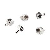 IPOTCH 5個入り　接続ネジ　端子コネクタ　ターミネータ　同軸ケーブル　信号力増加　75 Ohms　F-Type 　