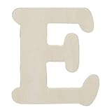 Darice 9181-E Wooden Cutout, Letter E おもちゃ [並行輸入品]