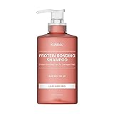 【クンダル】 レザーアイリスの香り |ダメージケア シャンプー 500ml | ダメージ補修 しっとり 摩擦 広がり 枝毛ケア | 6重ヒアルロン酸 タンパク質配合 弱酸性 ノンパラベン