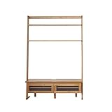 テレビボード 無垢 ナチュラル オーク無垢材 引き出し シェルフ付き 飾り棚 棚付き 木製テレビボード