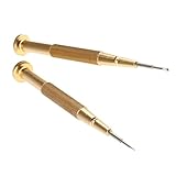 Perfk 2個入り　精密　ねじ　ドライバー　眼鏡　時計　宝石　電子機器　取り付けツール　全2種類 - フラット