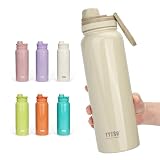 TYESO 水筒 真空断熱 スポーツボトル 530ml/750ml 保温保冷 水筒 直飲み 広口 ハンドル付 大人 子供 6色