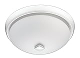 Broan 778WHNT White Glass Globe Ceiling Fan (80 CFM) by Broan