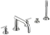 Grohe 25049000 Atrio Roman Tub Filler with Personal Hand Shower [並行輸入品]