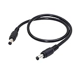 YSJJZRL DC - DC ケーブル、10A DC 5.5 x 2.1 mm オス - オスプラグ電源アダプターケーブル LED、CCTV、車、モニターなど用 (1M)