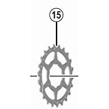 シマノ (SHIMANO) リペアパーツ 22TギアB (11-32T用) CS-5800 Y1PJ22100