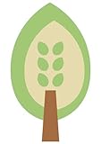 Wallmonkeys Cute Cartoon Tree 1 Peel and Stick Wall Decals WM175808 (60 in H x 42 in W) [並行輸入品]