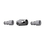 Hansgrohe 28346000 Quick Connect Snap On Connector Set, Chrome [並行輸入品]