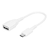 オウルテック USB変換ケーブル USB Type-C to USB Type-A 変換ケーブル OGTケーブル 3.0A 急速充電 データ転送 480Mbps 0.2m USB-C 変換アダプタ ホワイト OWL-CBCMAF2-WH