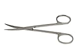 SE SP18 4.5" Stainless Steel Thin Scissor with Curved Tip [並行輸入品]