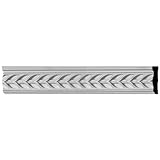 Ekena Millwork PIR03X00MO 3 1/8-Inch H x 5/8-Inch P x 96-Inch L Monique Pierced Moulding with Backpl