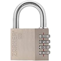 ZARKER 4桁ダイヤル式ロック南京錠 X70 再設定可能ロック 3個セット Amazon.co.jp: ZARKER ザーカー 4桁ダイヤル式ロック南京錠