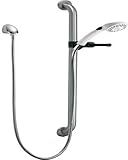 Delta Faucet RPW336HDF Single Function Hand shower with Grab Bar and Elbow, Other Finishes [並行輸入品]