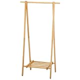 不二貿易 木製ハンガー ジョイント 幅80cm ナチュラル 12967