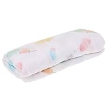 Perfk 新生児　　ソフト　コットン　スワールタオル　　ムスリンスワドルブランケット　　ベビー　　綿　　全９色 - フェザー