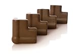 Dreambaby Foam Corner Cushions, Brown, 4 Pack [並行輸入品]