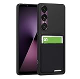 moto g64 5g ケース moto g64y 5g ケース 背面収納 耐衝撃 カード収納 薄型 軽量 TPU カバー ストラップホール付き 黄変防止 指紋防止 モトローラ g64 スマホケース（ブラック）