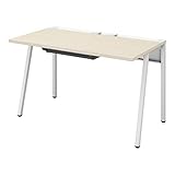 オフィスデスク コクヨ リーン 平机 ワークデスク ホワイト×ナチュラル 幅120×奥行70cm 【3梱包】 DLE-H1207-WHLW1 【お客様組立】