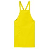 【workfriend】 ワークフレンド ベーシックデザイン エプロン 業務用　イエロー　L