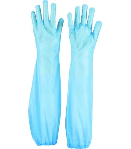 Amazon.co.jp: エステー NO944ポリエチレン使い切り手袋ロングブルー