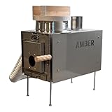 AMBER STOVE | 新羽釜2.0 Ver サウナ専用薪ストーブ ステンレス製 SUS304 アルミ羽釜付