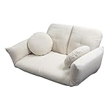 SEMI-MB リクライニング ローソファー ２人掛け フロアソファ こたつ フルフラット 日本製 ２人掛け座椅子 カウチソファー こたつ用ソファー (アイボリー) SH-SWK-5