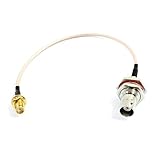 uxcell BNC メス -SMA メスケーブル 　BNC メス -SMA メス　ストレートアダプター　RG316 同軸ケーブル