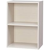 アイリスオーヤマ カラーボックス 2段 幅41.5×奥行29×高さ59.5cm オフホワイト CX-2