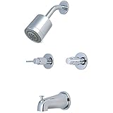 Kingston Brass KBX8141NDL Nuvo Fusion Tub and Shower Faucet, Polished Chrome [並行輸入品]