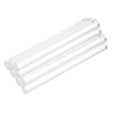 uxcell 8個 アクリル丸棒 10mm x 100mm クリア アクリル棒 PMMAバー押出し 円形 プラスチック ソリッド スティック DIYクラフト照明 園芸 装飾用