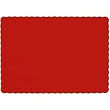 Amscan Big Pack Placemats Apple Red Paper 50/pkg [並行輸入品]