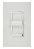 Leviton 71113-w 1000 VA 800 W、3ウェイ、ルノワールプリセットelectro-mechanical磁気低電圧Slide Dimmer、狭いFin、ホワイト