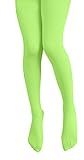 Plus Nao(プラスナオ) 子供用カラータイツ・カラーストッキング・シンプル無地・カラバリ豊富 秋 冬 かわいい 幼稚園 保育園 発表会 お遊戯 130-160cm 黄緑