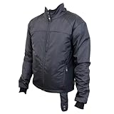 [§ｊＰ] 【2023年 バイク 電熱ジャケット 電熱ウエア 電熱ウェア USB ジャケット 17W インナー 【バッテリー付】 QC USB電源対応 発熱 防寒対策 釣り キャンプ【型番：DJ-23180】 (Lサイズ)