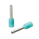 Greenlee 168 / T AWG 22 by 10.4 MM Long古いDIN InsulatedワイヤFerrules、ターコイズ、1000-pack