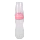 離乳食フィーダー 赤ちゃん 離乳スプーン ベビー フィーダー 摂食ツール 栄養摂取 おしゃぶりフィーダ 薬フィーダ 120ML(ピンク)