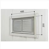 ヨドガレージ　ラヴィージュ（現行品VGB）用オプション　換気ガラリ付パネル　※本体納品後の注文価格 　背高H用