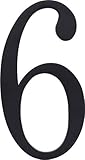 Atlas Homewares TRN6-BL 6-Inch The Traditionalist House Number-6 Matte Black [並行輸入品]