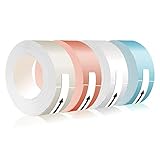 テプラ lite テープ フィルムテープ 透明 樱花粉 白 天空蓝 LP15S LP15C LP15SP LP15SB 4色セット 互換 キングジム用 15mm幅・長さ4m 汎用品