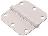 The Hillman Group 851281 3-1/2" Residential Door Hinge - 5/8" Round Corner - Removable Pin - Full Mo