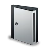 株式会社キョーワナスタ製おしゃれ郵便ポスト キョーワナスタデザインポスト KS-MB31S-L-MBK（モダンブラック） メールボックス