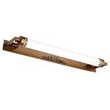 LEDミラーライト、洗面所トイレ浴室、ハードウェアベース、防水、防曇、ブロンズ12W67cm（26.4インチ）
